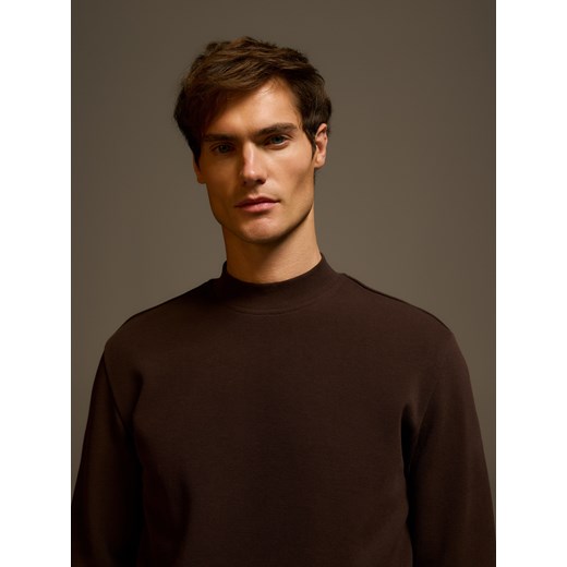 Reserved - Bluza ze stójką - bordowy ze sklepu Reserved w kategorii Bluzy męskie - zdjęcie 187497374