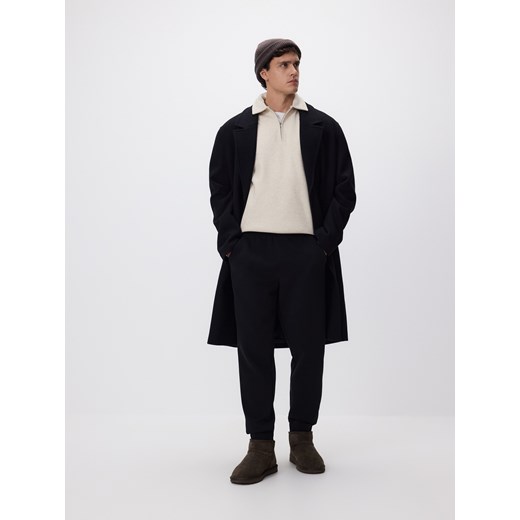 Reserved - Spodnie dresowe slim fit - czarny ze sklepu Reserved w kategorii Spodnie męskie - zdjęcie 187497434