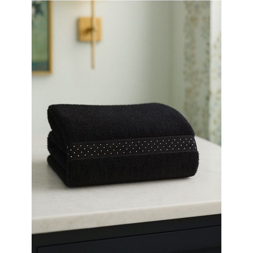 Sinsay - Ręcznik z cyrkoniami - czarny ze sklepu Sinsay w kategorii Ręczniki - zdjęcie 187497882