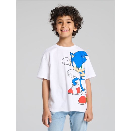 Sinsay - Koszulka Sonic the Hedgehog - biały ze sklepu Sinsay w kategorii T-shirty chłopięce - zdjęcie 187497892