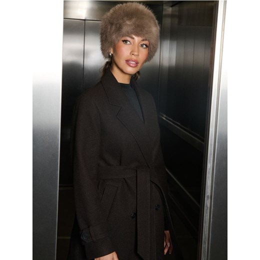 Sinsay - Czapka z imitacji futra - brązowy Sinsay One Size Sinsay