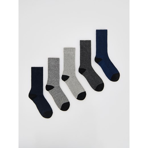 Reserved - 5 pack skarpet - szary ze sklepu Reserved w kategorii Skarpetki męskie - zdjęcie 187498483