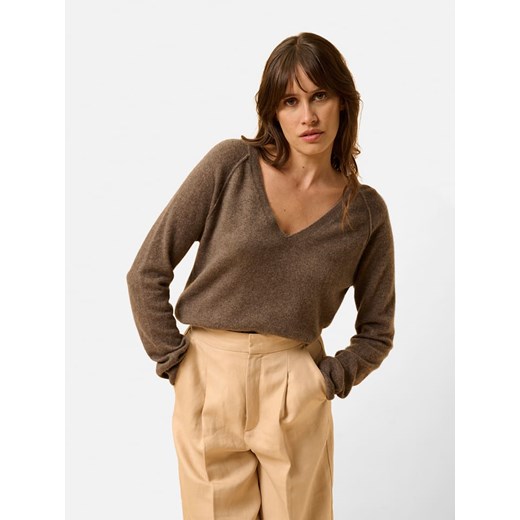 Just Cashmere Kaszmirowy sweter &quot;Phoebe&quot; w kolorze brązowym ze sklepu Limango Polska w kategorii Swetry damskie - zdjęcie 187498742