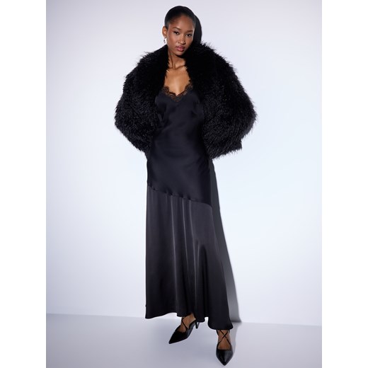 Mohito - Satynowa sukienka maxi - czarny ze sklepu Mohito w kategorii Sukienki - zdjęcie 187499383