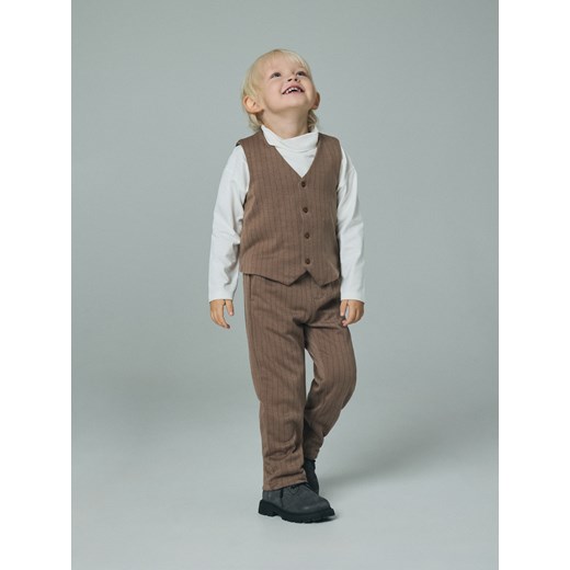 Reserved - Bawełniane spodnie - brązowy ze sklepu Reserved w kategorii Spodnie chłopięce - zdjęcie 187499454