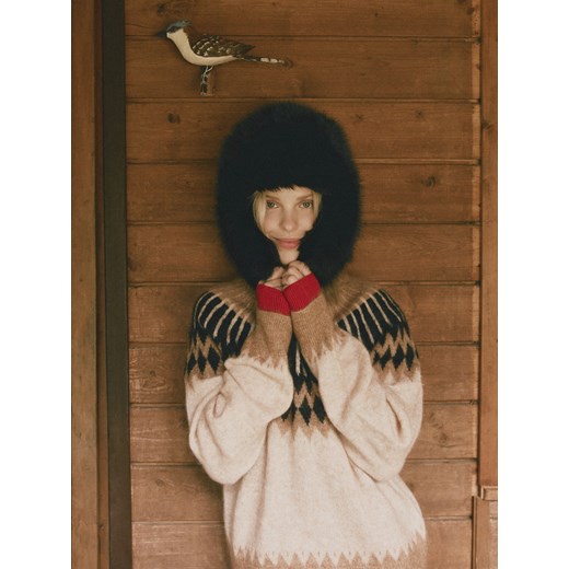 Reserved - Sweter z moherem i wełną - wielobarwny ze sklepu Reserved w kategorii Swetry damskie - zdjęcie 187499522