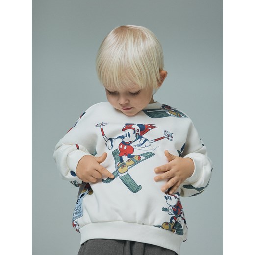 Reserved - Bluza Mickey Mouse - złamana biel ze sklepu Reserved w kategorii Bluzy chłopięce - zdjęcie 187499524