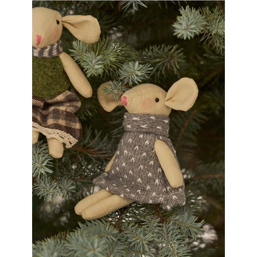 Sinsay - Dekoracja świąteczna w kształcie myszy - szary ze sklepu Sinsay w kategorii Dekoracje bożonarodzeniowe - zdjęcie 187500440