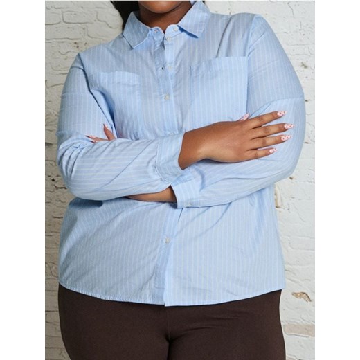 Sinsay - Koszula w paski - błękitny ze sklepu Sinsay w kategorii Koszule damskie - zdjęcie 187500450