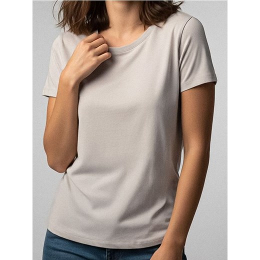Sinsay - Koszulka basic - szary ze sklepu Sinsay w kategorii Bluzki damskie - zdjęcie 187500461