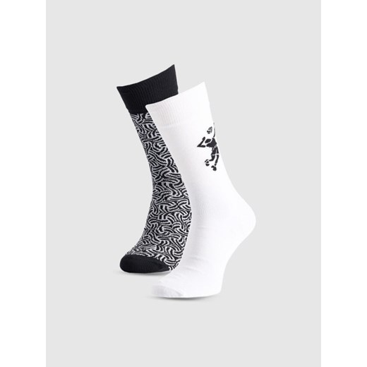 Skarpety za kostkę uniseks (2-pack) 4F 4FRAW25USOCU598 - multikolor ze sklepu Sportstylestory.com w kategorii Skarpetki damskie - zdjęcie 187500590