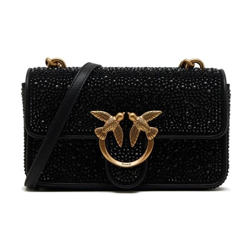 Pinko Listonoszka LOVE ONE MINI CL CAMOSCIO | z dodatkiem skóry Pinko OS okazyjna cena Gomez Fashion Store