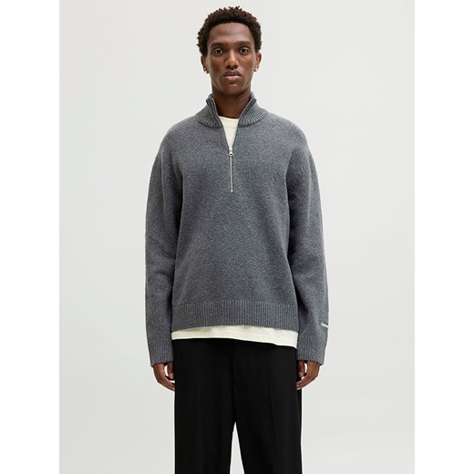 Jack &amp; Jones Sweter w kolorze szarym ze sklepu Limango Polska w kategorii Swetry męskie - zdjęcie 187501722
