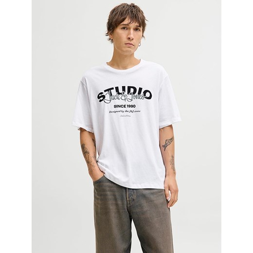Jack &amp; Jones Koszulka &quot;Yuki&quot; w kolorze białym ze sklepu Limango Polska w kategorii T-shirty męskie - zdjęcie 187501861