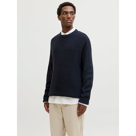 Jack &amp; Jones Sweter &quot;Kaito&quot; w kolorze granatowym ze sklepu Limango Polska w kategorii Swetry męskie - zdjęcie 187501901