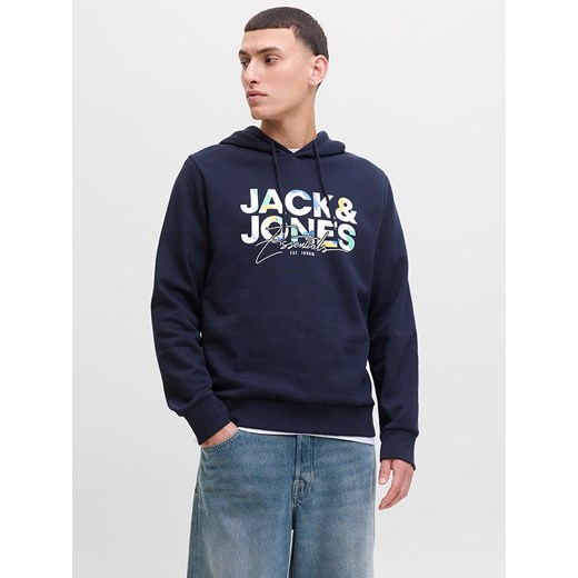 Jack &amp; Jones Bluza &quot;Geplas&quot; w kolorze granatowym ze sklepu Limango Polska w kategorii Bluzy męskie - zdjęcie 187501961