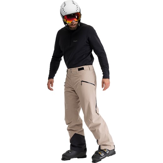 Bergans Spodnie narciarskie &quot;Oppdal&quot; w kolorze czarno-beżowym ze sklepu Limango Polska w kategorii Spodnie męskie - zdjęcie 187502394