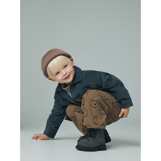 Reserved - Spodnie sztruksowe - brązowy ze sklepu Reserved w kategorii Spodnie chłopięce - zdjęcie 187502523