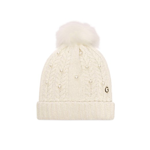 Czapka Guess J3BZ05 Z39H0 Écru ze sklepu eobuwie.pl w kategorii Czapki dziecięce - zdjęcie 187502864