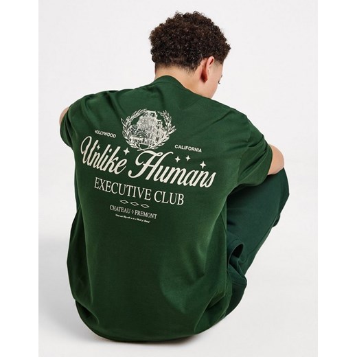 UNLIKE HUMANS T-SHIRT FREMONT TEE GRN-MVW ze sklepu JD Sports  w kategorii T-shirty męskie - zdjęcie 187503702