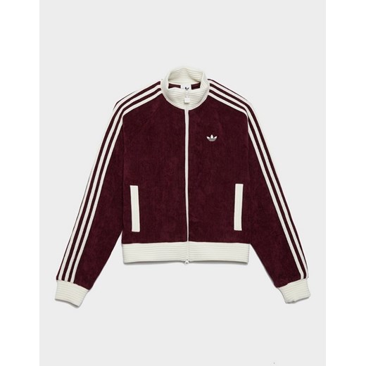 ADIDAS BLUZA ROZPINANA VELOUR KNIT TRACK TOP ze sklepu JD Sports  w kategorii Bluzy damskie - zdjęcie 187503742