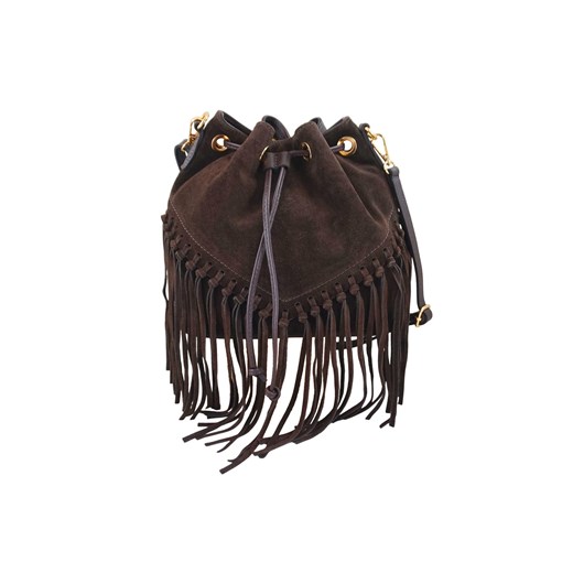 Torebka skórzana boho style - Brązowa ciemna ze sklepu butyolivier w kategorii Listonoszki - zdjęcie 187504052