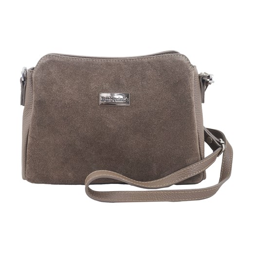 Listonoszka skórzana z zamszem - Beżowa ciemna ze sklepu butyolivier w kategorii Listonoszki - zdjęcie 187504160