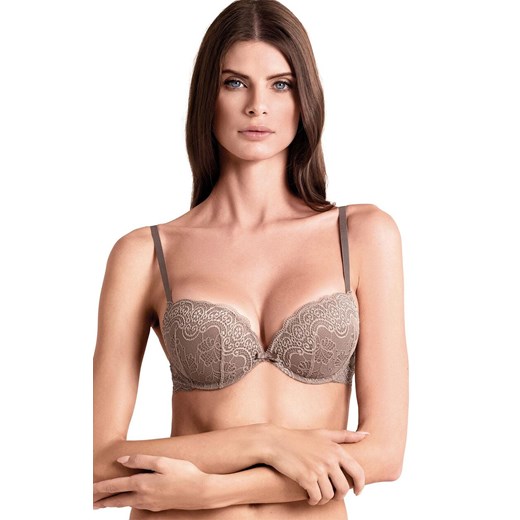 Biustonosz super push-up taupe 032L Duble Pizzo, Kolor taupe, Rozmiar 65B, Lormar ze sklepu Primodo w kategorii Biustonosze - zdjęcie 187504542