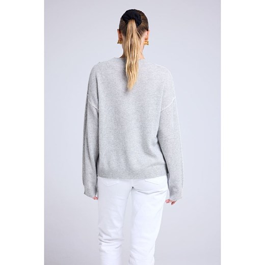 Maison Héritage Cashmere Kaszmirowy sweter w kolorze szarym Maison Héritage Cashmere L/XL promocyjna cena Limango Polska