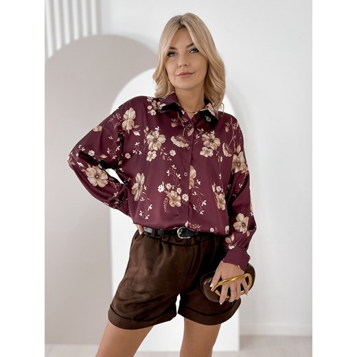 koszula fenimore bordowa one size ze sklepu UBRA w kategorii Koszule damskie - zdjęcie 187504740