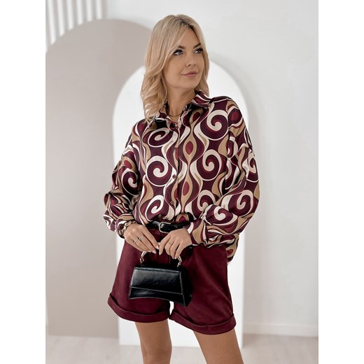 koszula horace bordowa one size ze sklepu UBRA w kategorii Koszule damskie - zdjęcie 187504762