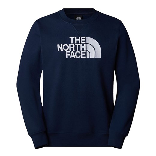 Bluza męska The North Face Drew Peak Crew 0A89EK8K21 - granatowa ze sklepu streetstyle24.pl w kategorii Bluzy męskie - zdjęcie 187504791