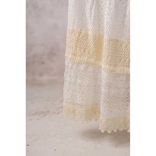 Lula Natura Spódnica w kolorze biało-żółtym Lula Natura onesize Limango Polska okazyjna cena
