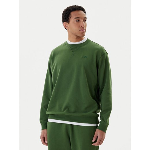 New Balance Bluza MT41506 Zielony Relaxed Fit ze sklepu MODIVO w kategorii Bluzy męskie - zdjęcie 187506204