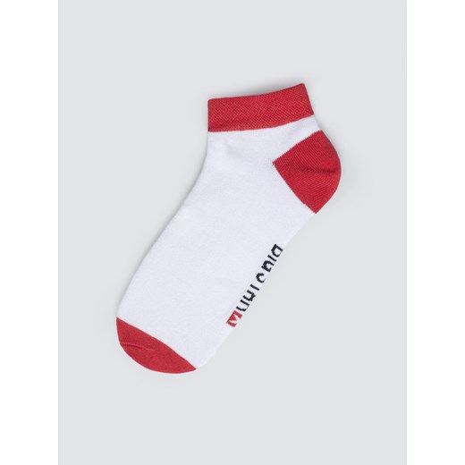 Stopki bawełniane czerwono-białe Filixos 603 ze sklepu Big Star w kategorii Skarpetki damskie - zdjęcie 187506652