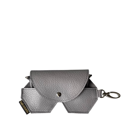 popielate skórzane etui na okulary ze sklepu Słoń Torbalski w kategorii Etui - zdjęcie 187506721