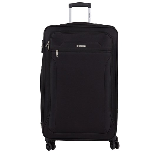 czarna walizka duża materiałowa miękka 80 cm  z poszerzeniem ze sklepu Słoń Torbalski w kategorii Walizki - zdjęcie 187506724