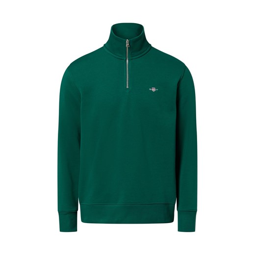 Gant Męska bluza nierozpinana Mężczyźni jodłowy jednolity ze sklepu vangraaf w kategorii Bluzy męskie - zdjęcie 187506750