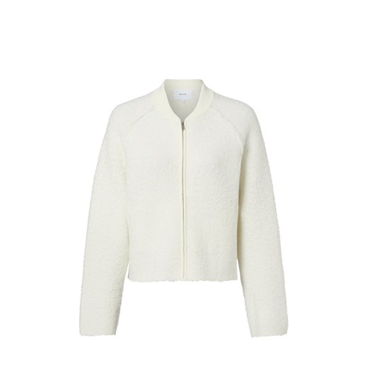 Opus Kardigan damski z wełną - Delny Kobiety Sztuczne włókno écru jednolity ze sklepu vangraaf w kategorii Swetry damskie - zdjęcie 187506763