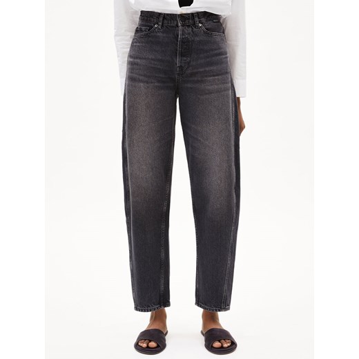 ARMEDANGELS Dżinsy - Baarell Kobiety Bawełna antracytowy jednolity ze sklepu vangraaf w kategorii Jeansy damskie - zdjęcie 187506773