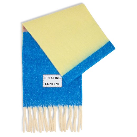 Verb To Do Damski tkany szalik Kobiety Sztuczne włókno błękit królewski wzorzysty ze sklepu vangraaf w kategorii Szaliki i chusty damskie - zdjęcie 187506810