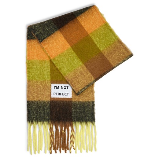 Verb To Do Damski tkany szalik Kobiety Sztuczne włókno kiwi w kratkę ze sklepu vangraaf w kategorii Szaliki i chusty damskie - zdjęcie 187506812