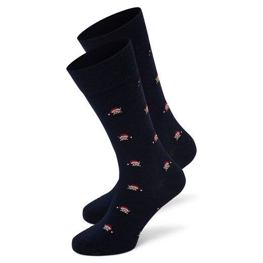 Nils Sundström Skarpety w 2-paku Mężczyźni granatowy wzorzysty ze sklepu vangraaf w kategorii Skarpetki męskie - zdjęcie 187506824