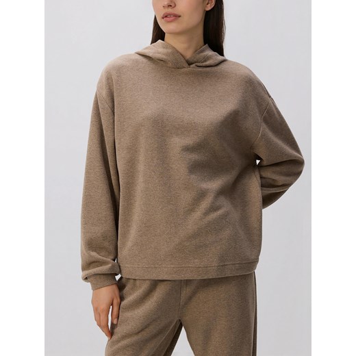 Reserved - Bluza z kapturem - brązowy ze sklepu Reserved w kategorii Bluzy damskie - zdjęcie 187507573