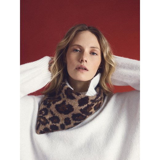 Reserved - Szalik z wełną alpaki - wielobarwny Reserved ONE SIZE Reserved