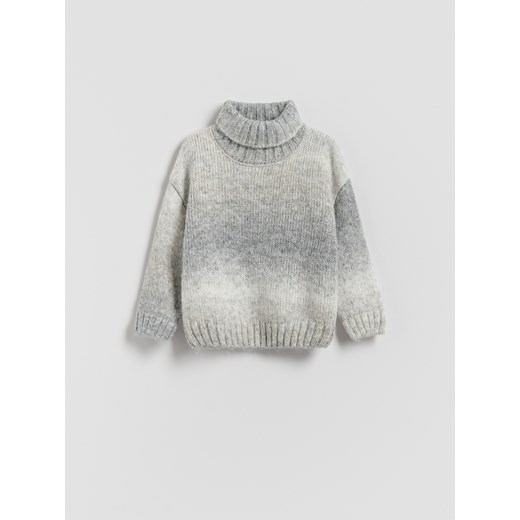 Reserved - Golf z domieszką wełny - jasnoszary ze sklepu Reserved w kategorii Swetry chłopięce - zdjęcie 187508850