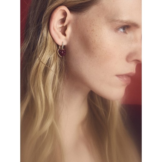 Reserved - Zestaw kolczyków w kształcie serca - czerwony ze sklepu Reserved w kategorii Kolczyki - zdjęcie 187508880