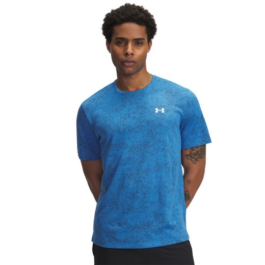 Męska koszulka treningowa Under Armour UA Tech Tee Pixelate - niebieska ze sklepu Sportstylestory.com w kategorii T-shirty męskie - zdjęcie 187509160