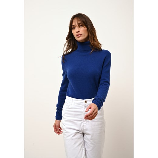 Just Cashmere Kaszmirowy golf &quot;Ava&quot; w kolorze niebieskim ze sklepu Limango Polska w kategorii Swetry damskie - zdjęcie 187509922