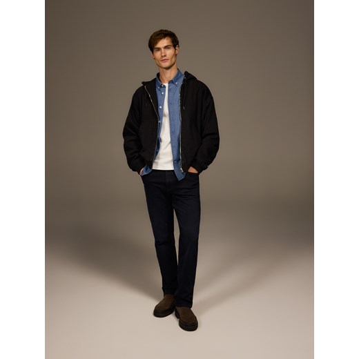 Reserved - Jeansy straight fit - granatowy ze sklepu Reserved w kategorii Jeansy męskie - zdjęcie 187510340